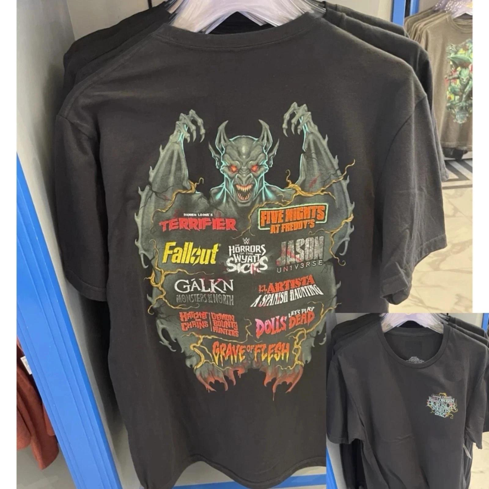Universal Orlando Halloween Horror Nights HHN 2025 Full House Adult T-Shirt 3XL