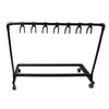 Multi Guitar Stand Metal and EVA Multiple Guitars Display Holder with Wheels for Shops FL 17W