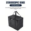1pc Large Insulated Food Bag Reusable Foldable Hot Cold Meals Grocery Bags Zipper Bag Lightweight For Picnic Camping Outdoor