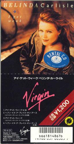 

CD BELINDA CARLISLE - I Get Week VJD12002 VICTOR Japan Pop Used