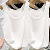 Women's New Summer Ribbed Elegant Slim Cami Top, Outerwear & Inner Wear, Fashion Basic Tank Top, Soft Breath… More