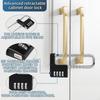 Adjustable Long Beam Code Padlock Gym School Fence Drawer Wardrobe Child Proof Sliding Code Lock Silver Black