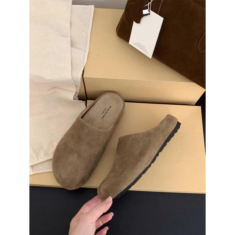 A New Style of Retro Shoes for Women, Thick-soled, Headband, Half-slippers, and A Pair of Slippers for The Lazy