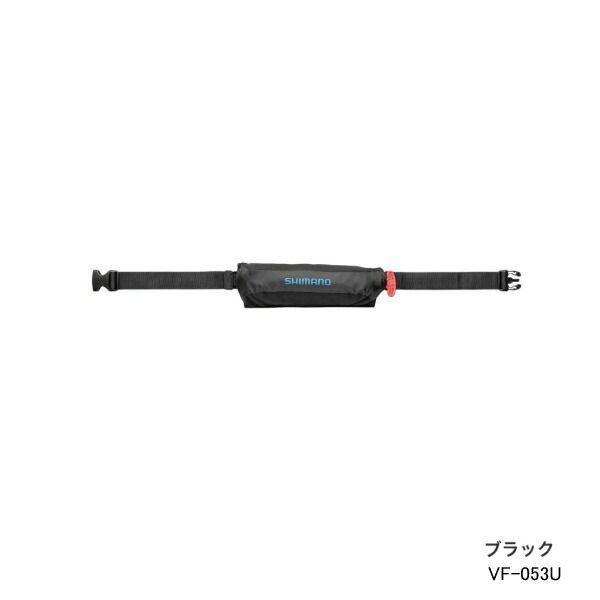 Used New products for September 2021! Shimano Raft Air Jacket (Compact Type, Inflatable Lifesaving Device) VF-053U Black Free Size 60