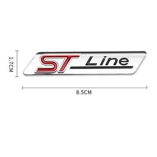 3D Metal ST Line Rear Trunk Badge Emblem Sider Fender Sticker for Stline Focus Fiesta Mondeo Ecosport Kuga ESCAPE