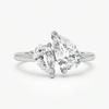 925er Sterlingsilber Funkelnde Wassertropfen Verflochten Blendend Klar Birnenförmige Zirkonia Fingerringe Für Damen Geschenk Hochzeit Feiner Schmuck