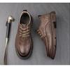 Men's 2023 Autumn Black Casual Retro Leather Shoes – Trendy Non-slip British Style