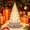 Multifunctional Audio Lamp Crystal-Like Christmas Tree Light, Wireless Music Player LED Table Centerpiece Decorative Night Light for Bedroom