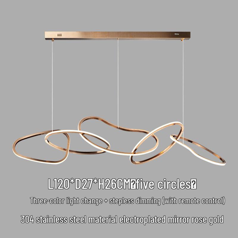 Postmodern Minimalist Designer Pendant Light for Bar, Hotel, or Villa