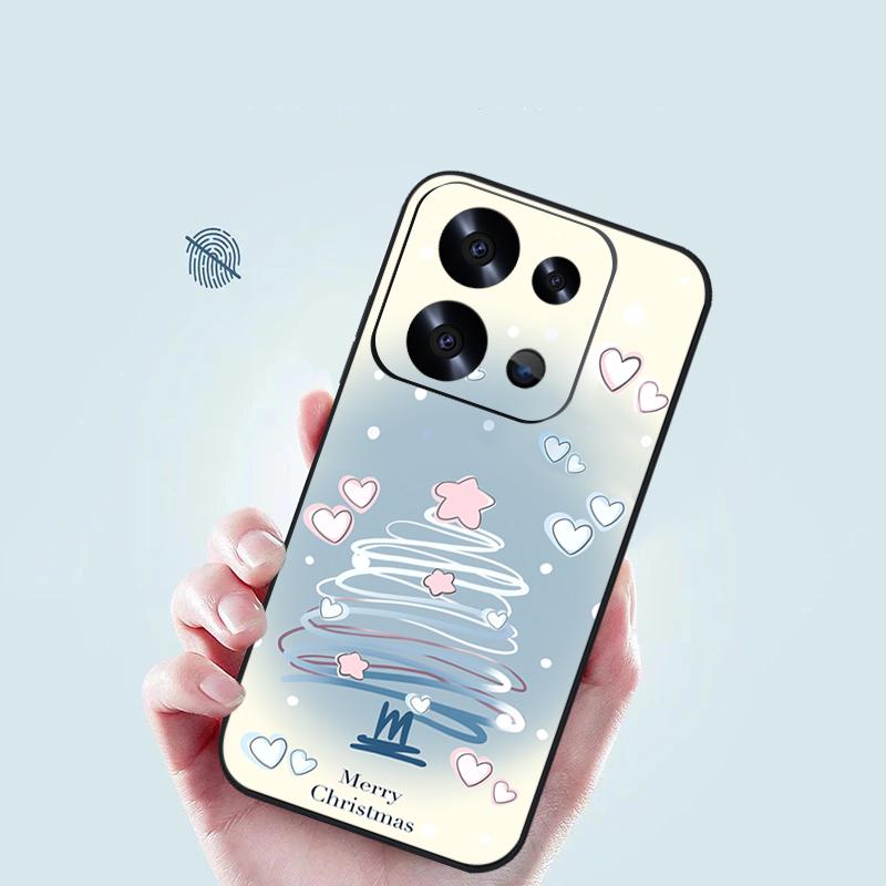 Christmas Tree Pattern Lanyard Phone Case For Xiaomi Redmi Note 14 Pro Plus 5G 14 13 12 Pro 4G 13C 14C 4G Shockproof Soft Silicone Cover