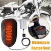 Motorcycle Seat Cushion Heating Adjustable Comfort for ATV Long Ride Cold Weather Wear Resistant Cover Temperature Control D0V3