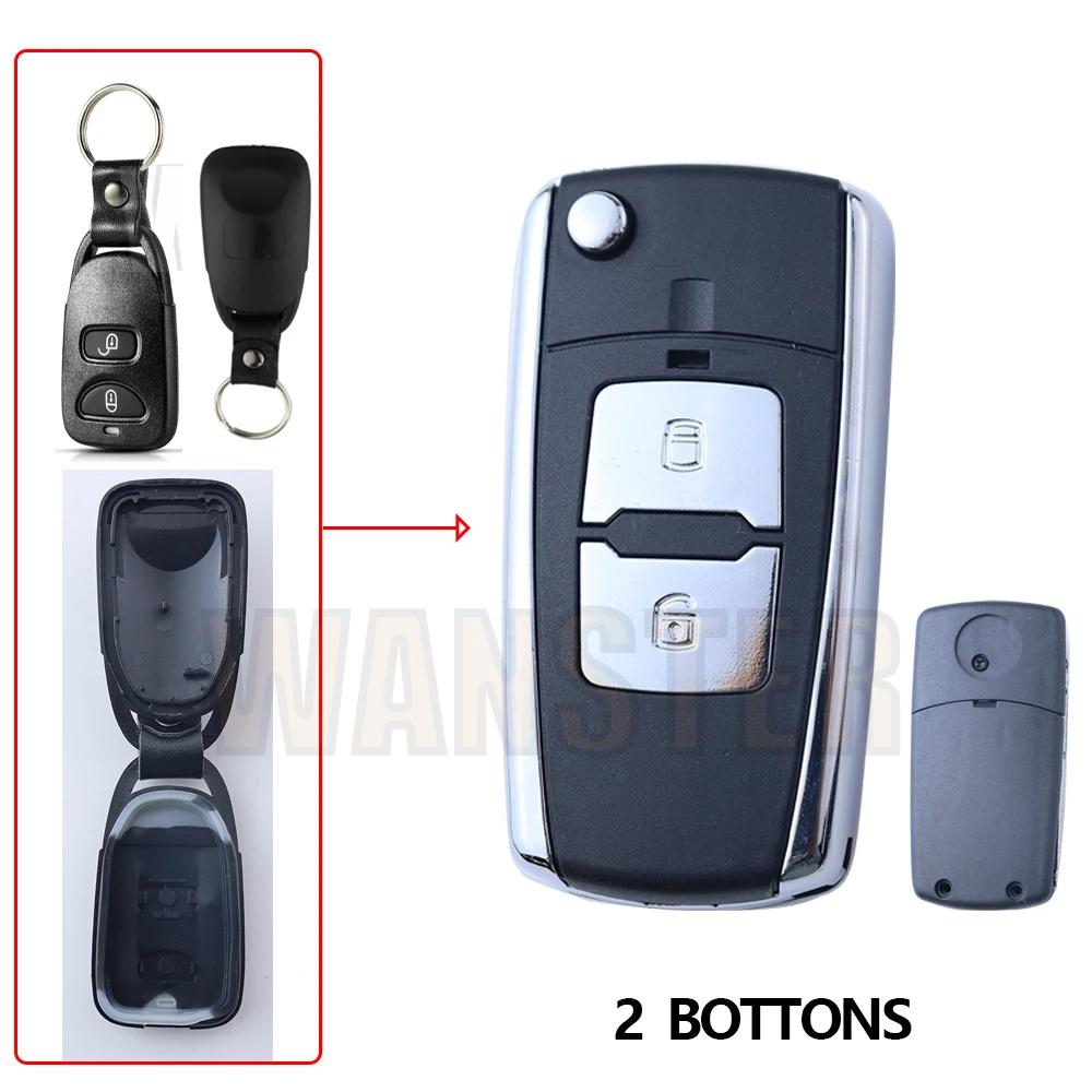 Coque de Télécommande de Clé de Voiture Remplacement/Modification Pour Kia Pour Hyundai Sonata Accent Tucson Sonata Santa Fe Carens Elantra 2007-2011