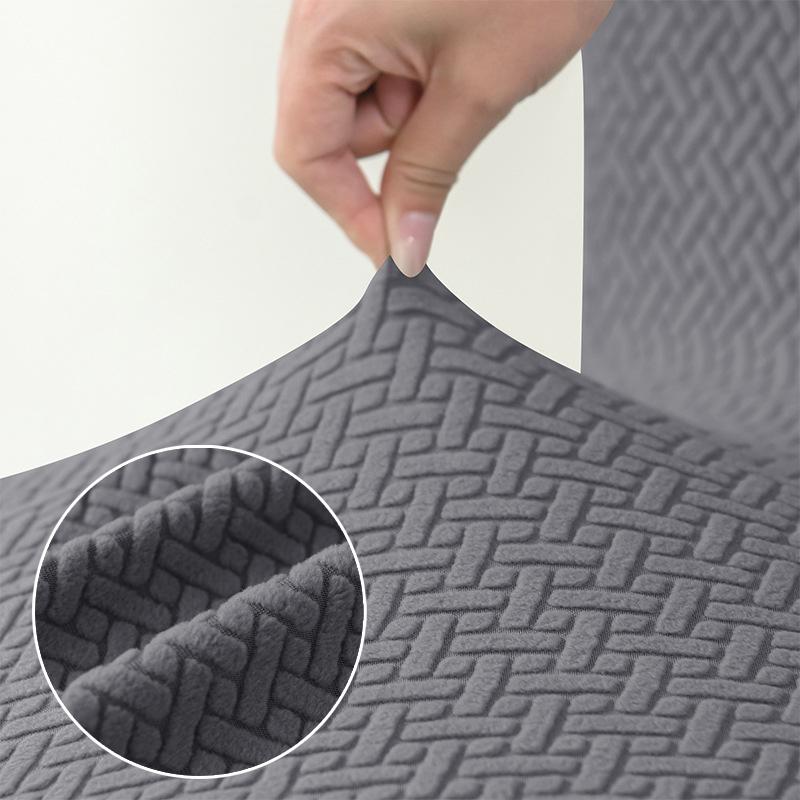 T -Shaped Jacquard Club Swivel Chair Cover Small Size Option Short Back Chair Cover For Dining Room Cooking Space Elasticized Stool Seat Slipcover