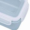 5PCS Portable Rectangle Shape Portable Lunch Box Blue/Green/Pink Plastic Meal Prep Container Snack Container Kitchen Countertop