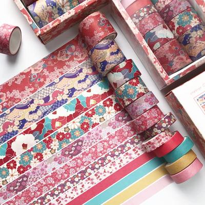 Fita Adesiva Decorativa Washi de Natal Neko Sennin, Fita, Conjunto de 12 Rolos, DIY, Decorações, Folhas, Papelaria,