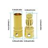 15Pairs 3.5mm Banana Plugs with Corrosion Resistant Gold Plating for Remote Control Model Boat Aircraft ESC Upgrading