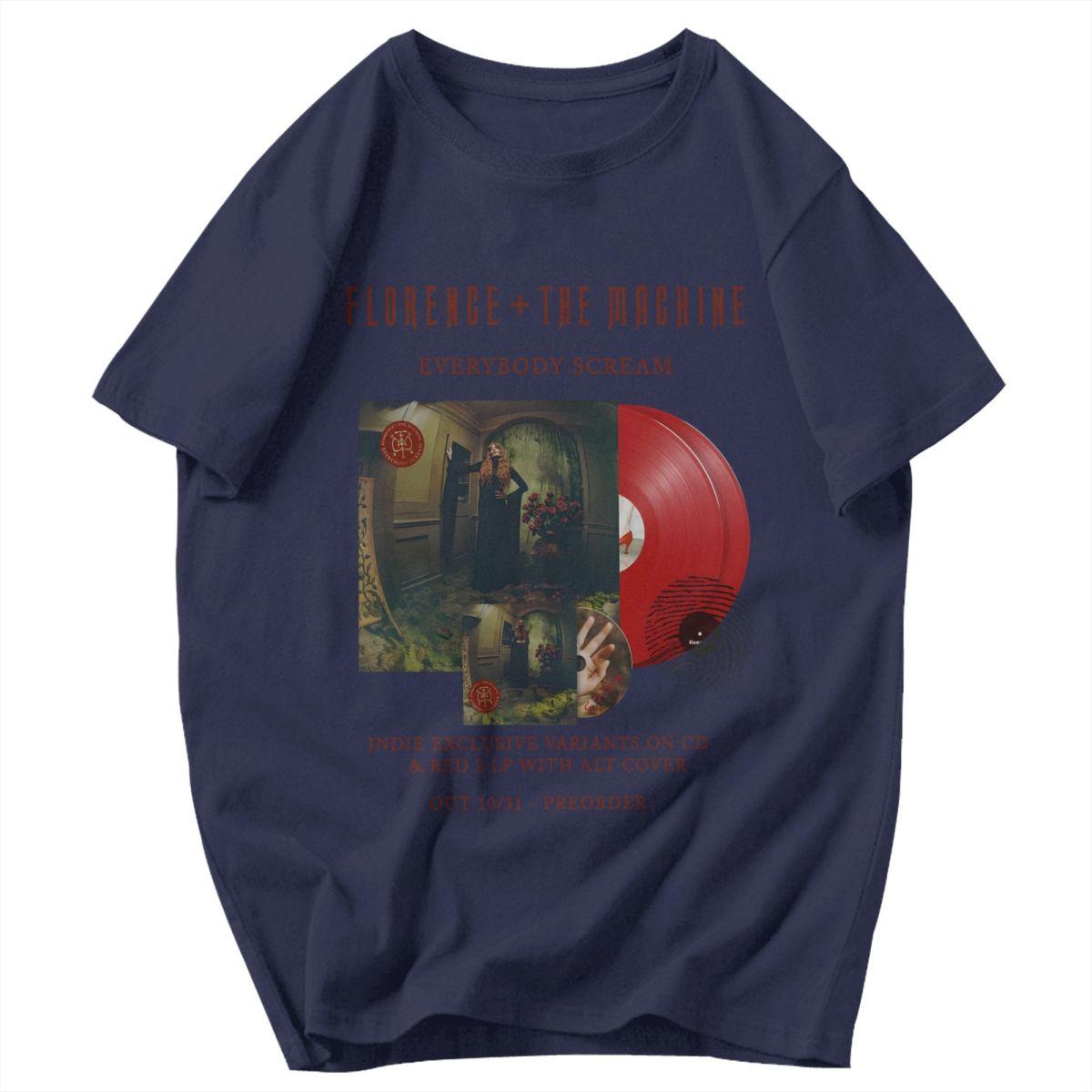 

Men T Shirt Florence And The Machine Everybody Scream Trending Summer Y2K Graphic Short Sleeve Unisex Tops T Shirts 4XL