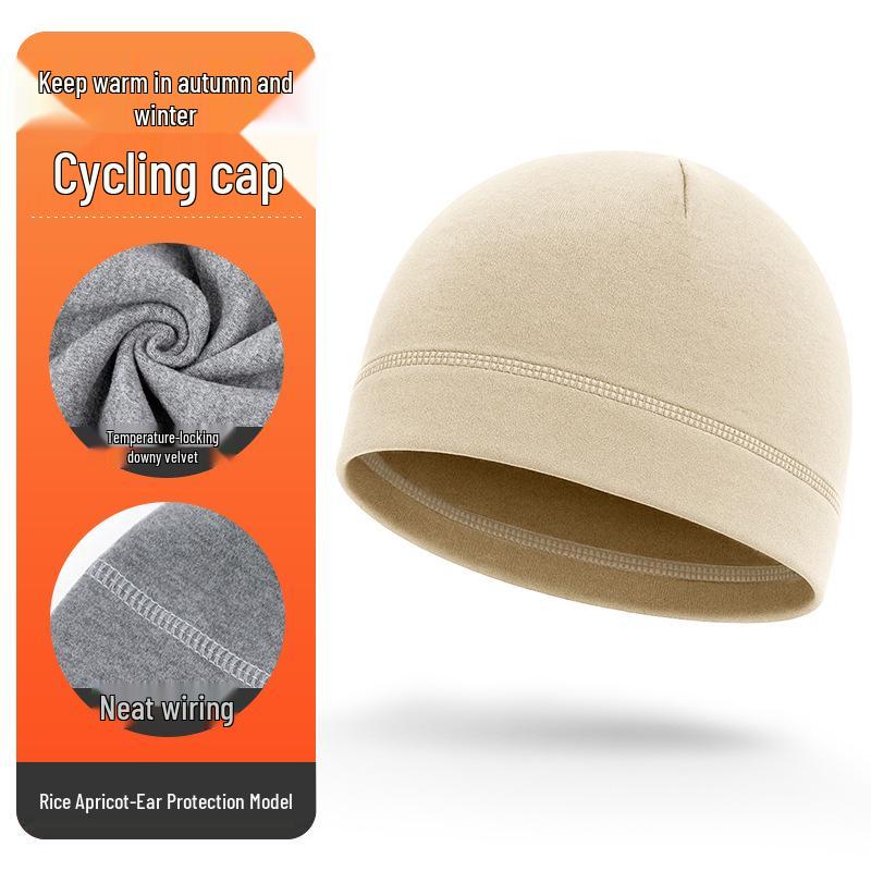 Windproof Winter Cycling Beanie: Warm Ear-Covering Hat for Motorcycling, Running & Sports