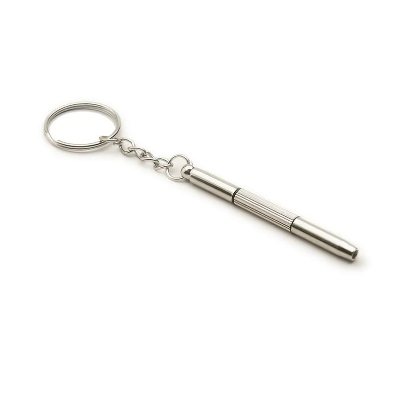 

5pcs Precision Steel Eyeglass Screwdrivers, Watch Repair Kit with Keychain, Portable Hand Tools