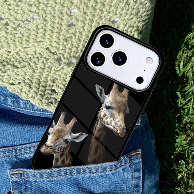Zoo Animals 1 Giraffe Phone Case For iPhone 17 AIR 16 Pro Max 15 14 Pro 11 12 13 Shockproof Silicone Cover