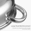 High Efficiency 3 Layer Nonrust Steel Steamer Pot With Ergonomic Handle For Safe And Even Heating
