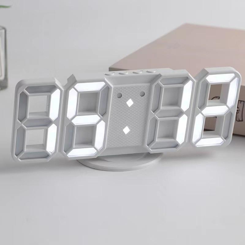 3D Simple Clock LED Alarm Clock Living Room 3D Wall Clock Digital Clock