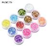 KADS 12pcs/set  Nail Glitter Powder Dust Pigment Powder Nail Art Decorations Nails Accessories Manicure Tools Nail Powder