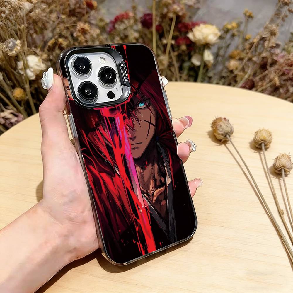 

Rurouni Kenshin Kenshin Himura Phone Case For iPhone 17,16,15,14,13,12,11 Plus,Pro Max,XS,Colorful Silver Phone case Funda Cover iPhone14Plus
