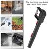 Cordless Electric Leaf Blower 580CFM 160MPH Power With 2 Speeds And Tubes 2X4.0Ah Batteries Lightweight Handheld Design For Yard Snow Debris Cleaning