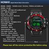 HONHX-Reloj de Pulsera Multifuncional Electrónico de Cuarzo para Hombre Silicona Deportivo Cronógrafo Moderno Regalo