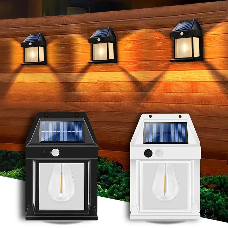 Powerful Solar Wall Light Outdoor Waterproof LED Lamp House Garden Fence Decoration Light Sensor Solar Energy Wall Lantern LED