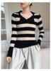 2025 Women's Slim Fit Cashmere Long Sleeve Polo Shirt: Autumn/Winter Trendy Base Layer with Thin Lapel