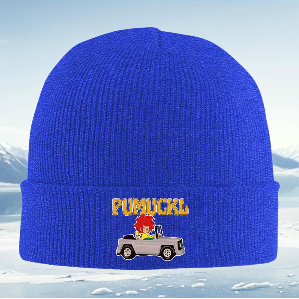 Pumuckl Driving In Vehicle Men Women Unisex Knitted Hat Beanie Pullover Cap Winter Thermal Warm Christmas Outdoor Cycling Hiking