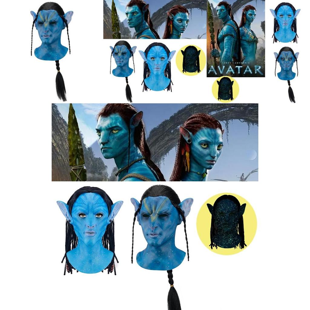 Luminous Avatar Headgear Halloween Mask Perfect For Cosplay And Carnivals