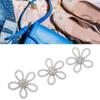3Pcs Shoe Brooch Cute Colours 6cm Rhineston Wide Flower Shape Clothing Brooch for Shoes Bag Wedding Dress