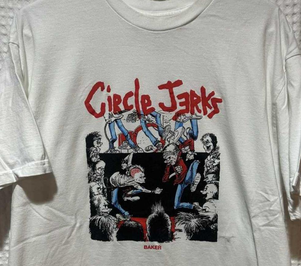 Винтажная унисекс футболка Circle Jerks Baker Хлопок S-5XL SU320 Унисекс футболка S