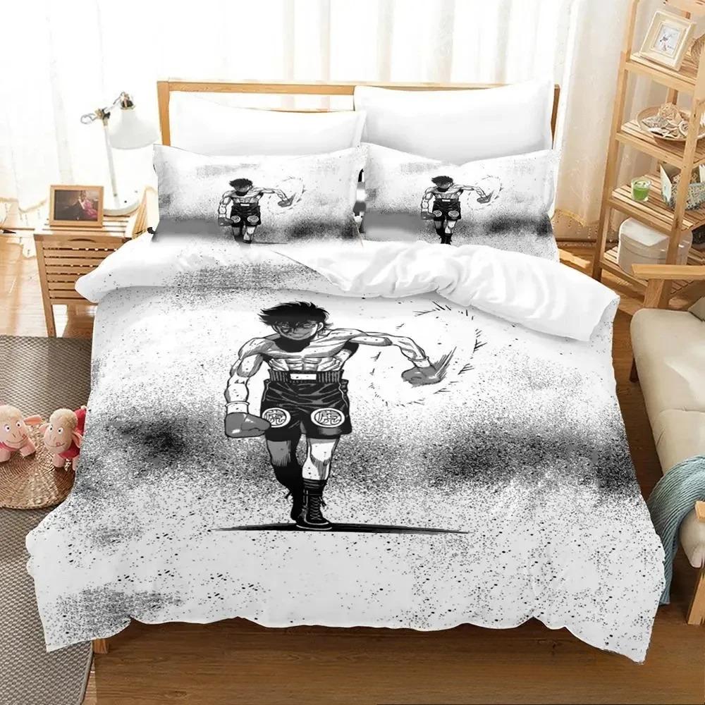 Fighting Spirit Hajime No Ippo Anime Bedding Set Boys Girls Twin Queen King Size Duvet Cover Pillowcase Bed Boys Adult