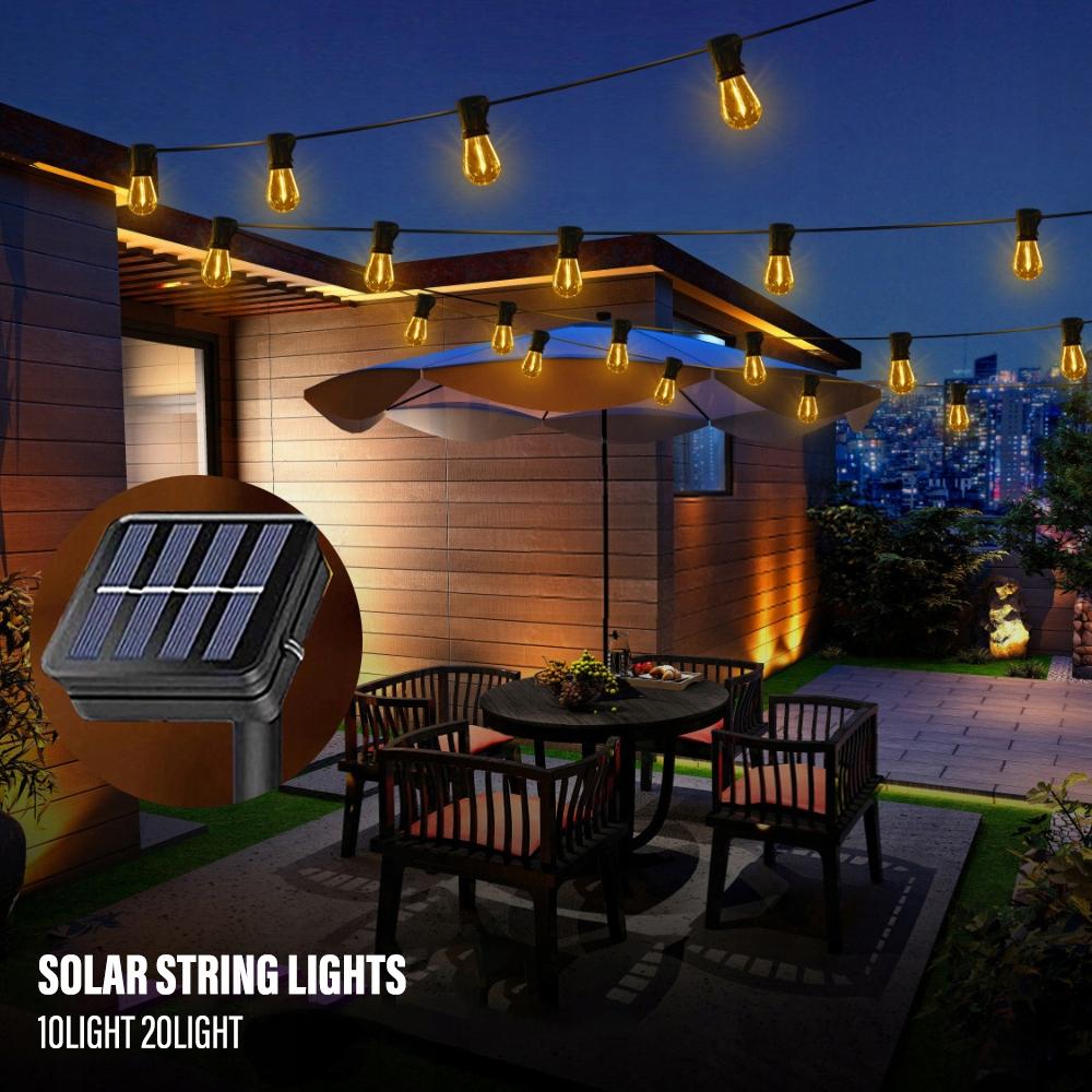 Garland Solar Garden Lights 10 Led 3M Decorative Bulbs