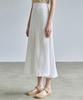 Nigaennikol Satin Long Skirt_White