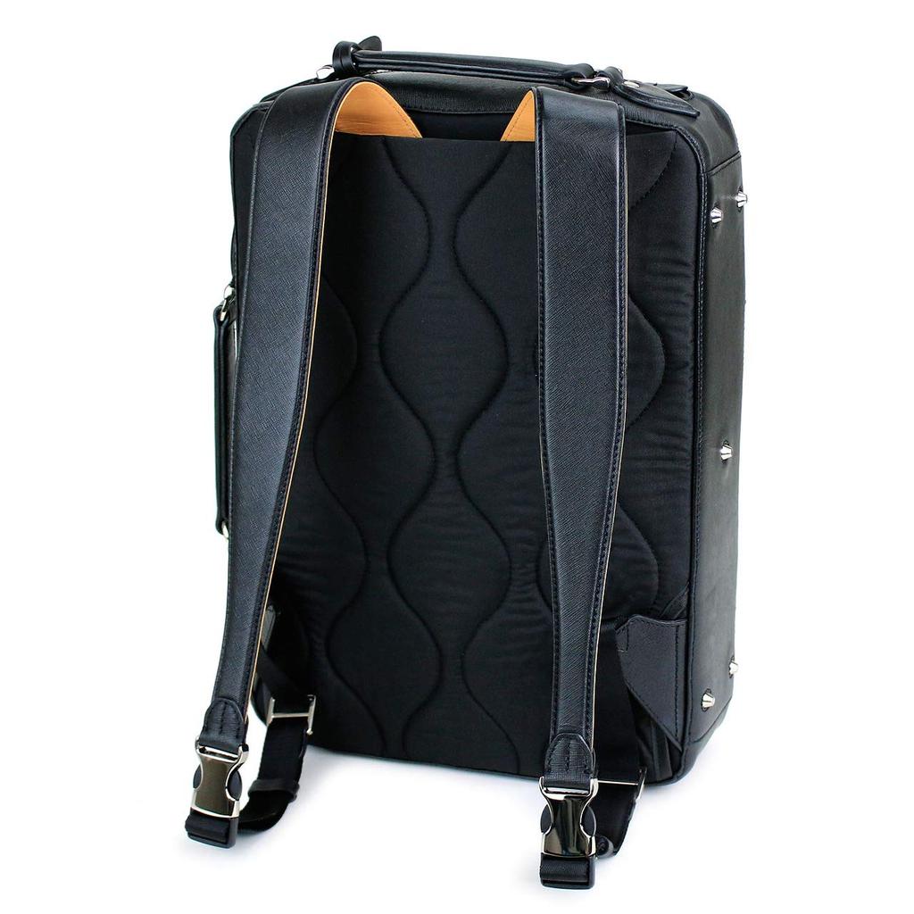 P.I.D. 2-way Leather Backpack PAP106 2-way Black