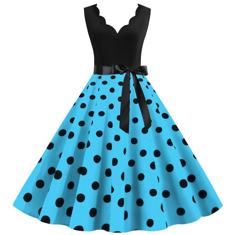 BITCED Women's Fashion Summer Spring V-Neck Sleeveless Casual Dresses