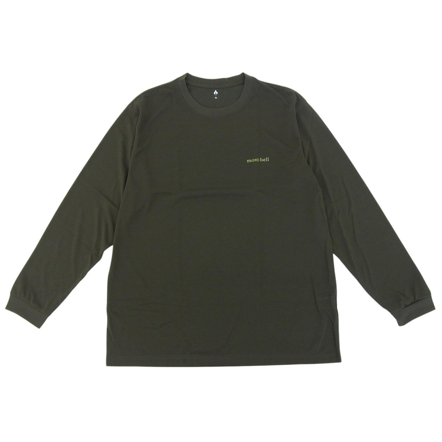 montbell wickron long sleeve t-shirt men s uv protection dark green xl