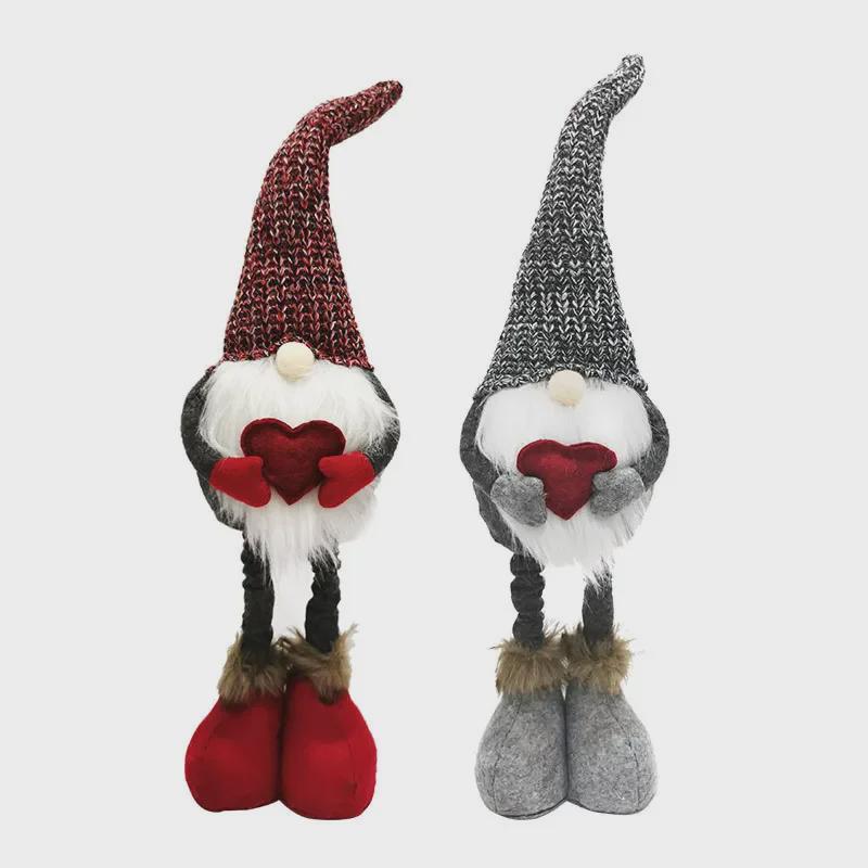 Valentine's Day Telescopic Knitted Faceless Nordic Standing Doll