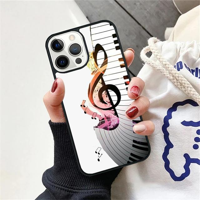 Piano Keys Music Coque Shell For iPhone 17 Air 15 16 14 13 12 Pro Max 11 Pro Max Plus Phone Case Cover