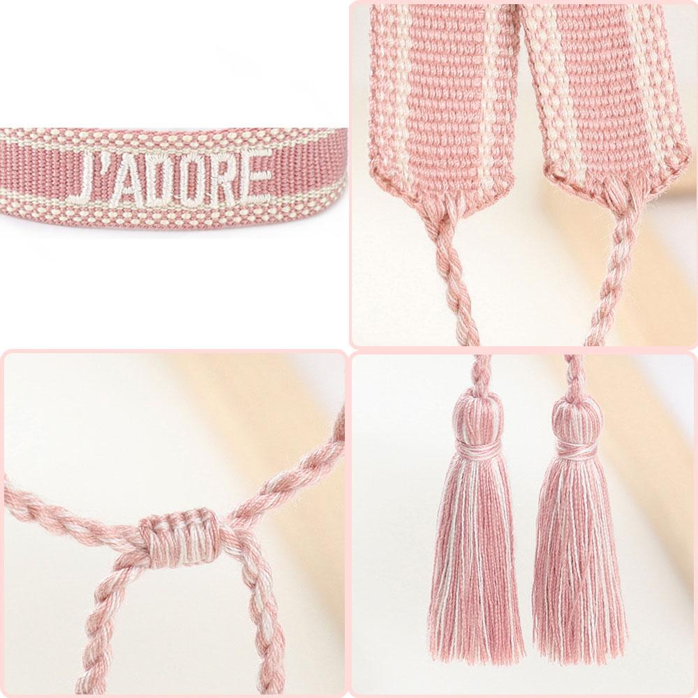 European Bohemian Style Fashion Personalized Embroidery Wrist Knitted Bracelet Retro Fashion Jewelry Gift