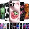 Huse Desenate Pentru iPhone 15 Pro Max Silicon TPU Moale Capac Spate Telefon Pentru Apple iPhone 13 14 12 Pro Protector Telefon Funda Para