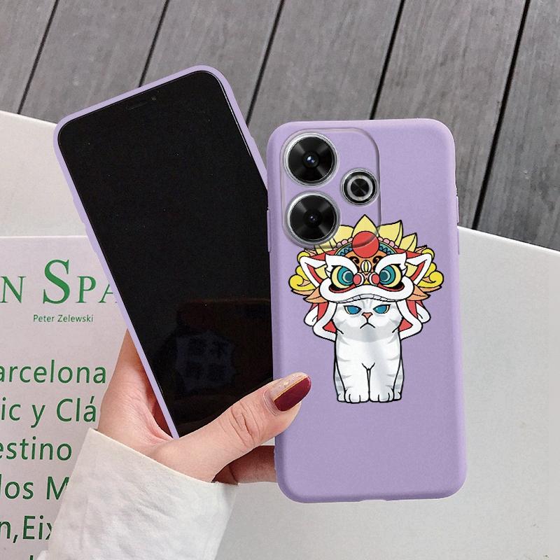 

Мягкий силиконовый чехол с милым котом для Xiaomi Redmi Note 13 Pro 13C 14 Poco C65 Samsung A55 A35 A34 M35 S24 iPhone Huawei Honor 200 Realme противоударный чехол Samsung Galaxy S9 Plus фиолетовый