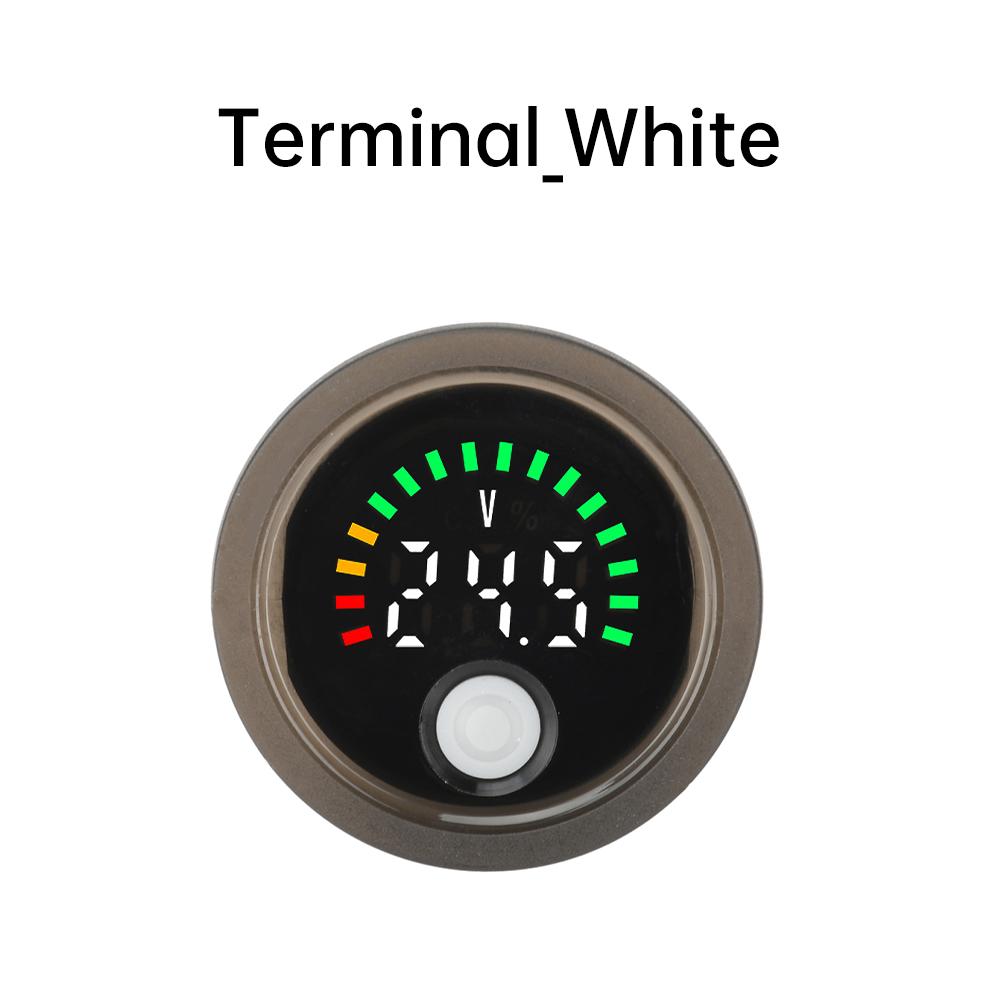 DC DC7-100V Mini LED Digital Voltmeter Waterproof Circular  Display Voltage Power Indicator Detector Tester Monitor
