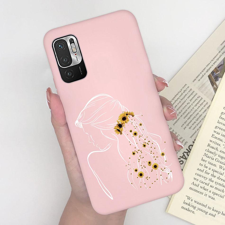For Xiaomi Redmi Note 10 10T 11 SE 5G Case Pilot Cartoon Pattern Soft Silicone Back Cover For Xiaomi Poco M3 Pro 5G New Bumper