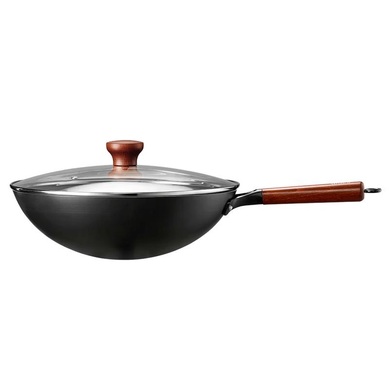 Midea 30cm Uncoated Round Bottom Iron Wok